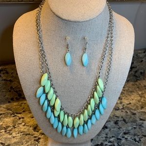 Necklace and earrings set